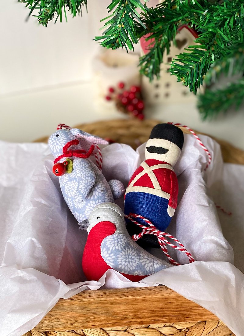 聖誕樹玩具  Christmas tree toys set - Stuffed Dolls & Figurines - Other Materials White