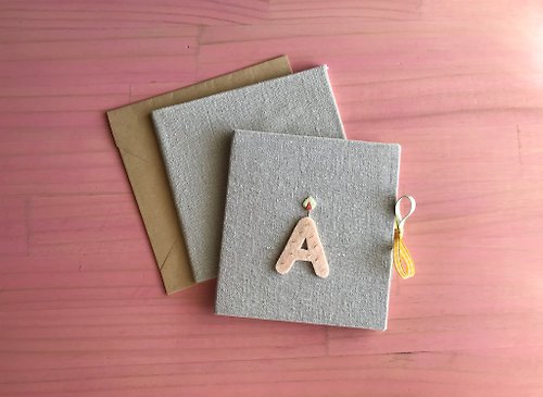 Ying Design 一根小蠟燭的祝福 A to Z字母篇|手工卡片|生日卡| Handmade card