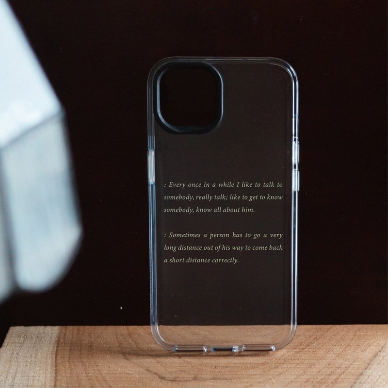 Customized Dialogue Clear transparent phone case - Phone Cases - Other Materials Transparent