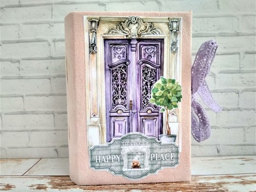 Homemade junk journal Home sweet home journal handmade house junk book recipe