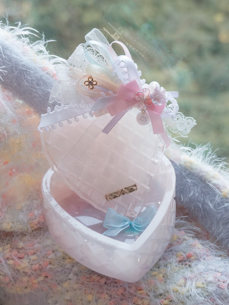 ZODIAC：Cygnus✕ホワイトフェザー/プユミニマルチレイヤーボウノットリボン多目的ヘッドクリップ - ヘアアクセサリー - 粘土 ホワイト