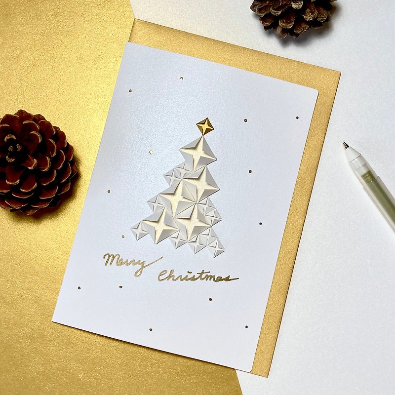 paperdiamond The White Christmas Card - การ์ด/โปสการ์ด - กระดาษ ขาว