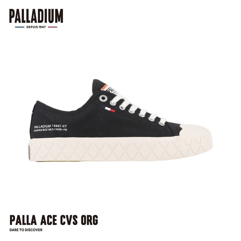 PALLADIUM ACE CVS ORG 鑽石菱紋鬆餅鞋 男女共款 黑 74447 - 男休閒鞋 - 其他材質 多色
