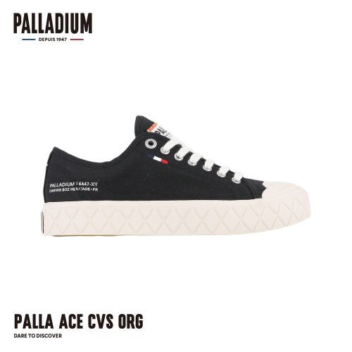 PALLADIUM PALLADIUM ACE CVS ORG 鑽石菱紋鬆餅鞋 男女共款 黑 74447