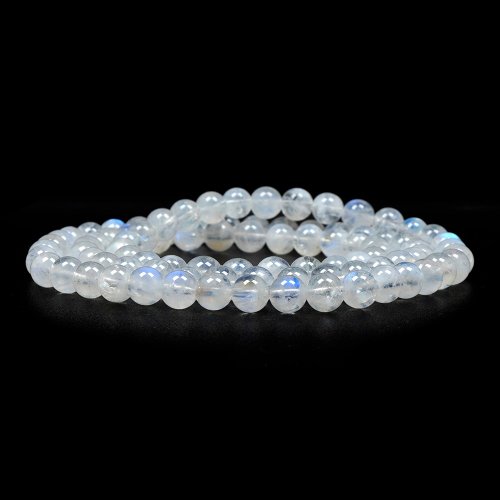 正佳珠寶 Gemsrich Jewelry 【正佳珠寶】藍月光石 湛藍月光 5.5-6.2mm 藍月光石三圈手珠