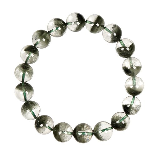 正佳珠寶 Gemsrich Jewelry 【正佳珠寶】綠幽靈 頂級玻璃體聚寶盆 10.7-11.3mm 綠幽靈手珠