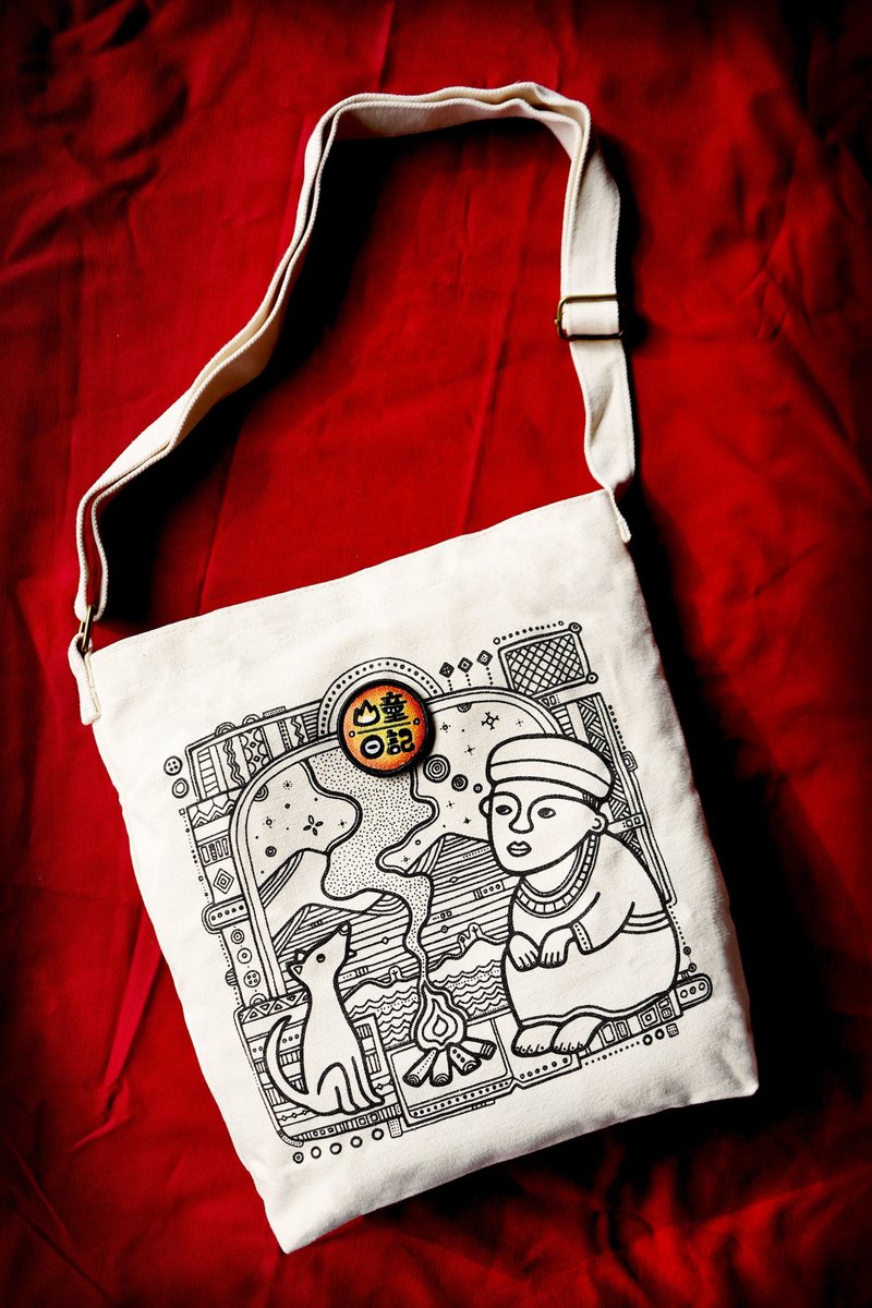 帆布袋【白日夢鏡】系列 - 側背包/斜孭袋 - 其他材質 