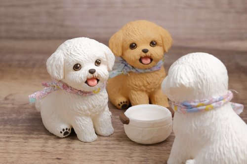 想作室雕刻動物 馬爾濟斯【想寵雕像系列】