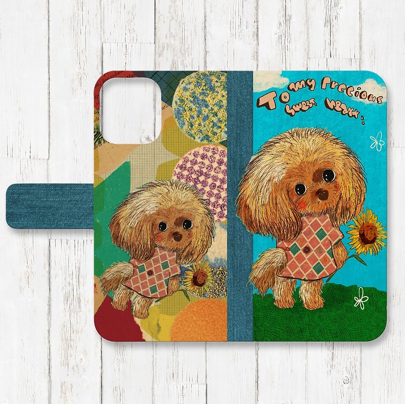 Toy Poodle Folio iPhone Smartphone Case - เคส/ซองมือถือ - หนังเทียม 