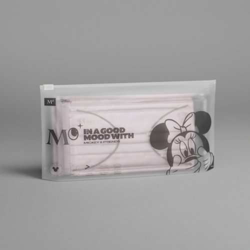 MO / MaskOn. 迪士尼 4層一次性口罩 - 初曉粉紅 (12 個) - 米尼 - 大碼