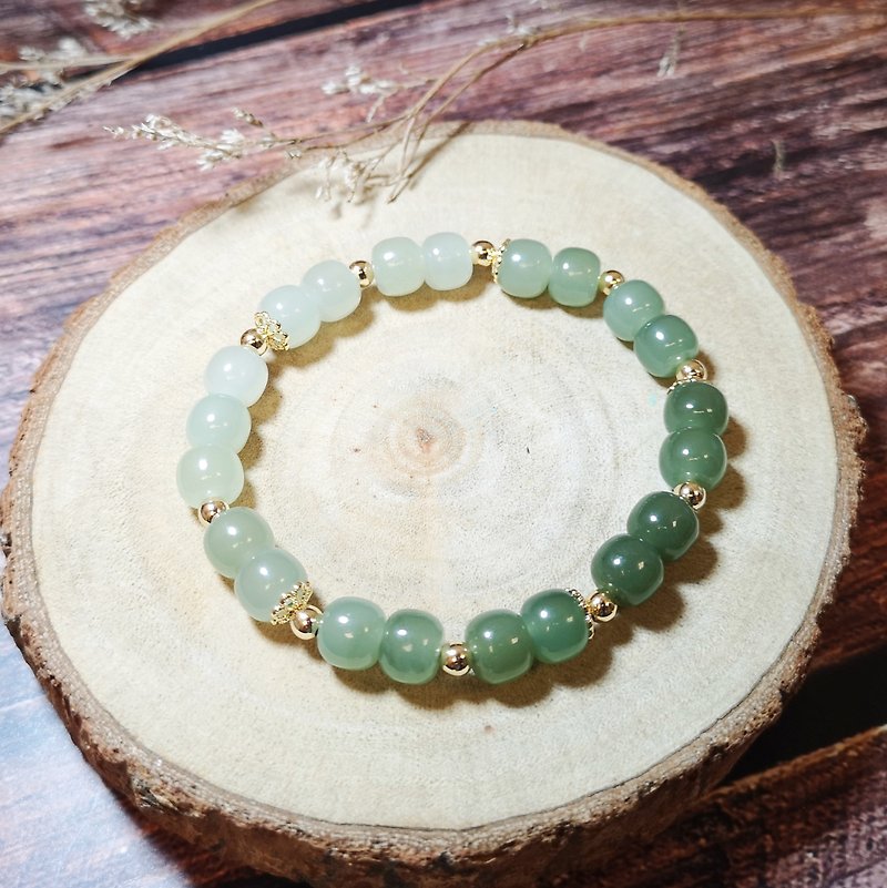 Nephrite bracelet - Bracelets - Gemstone Green