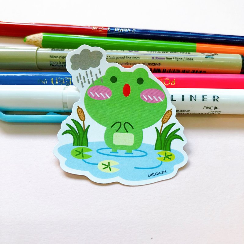 Frog water Die Cut Sticker - Stickers - Paper Green