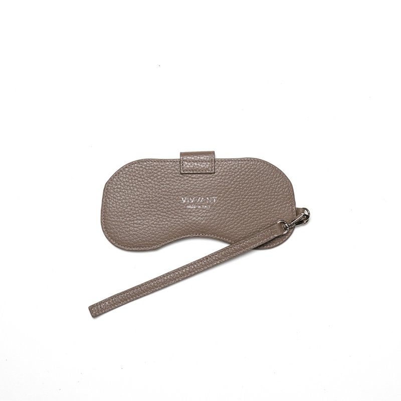 Vivvant Leather sunglasses case (khaki brown) - กล่องแว่น - หนังแท้ สีกากี