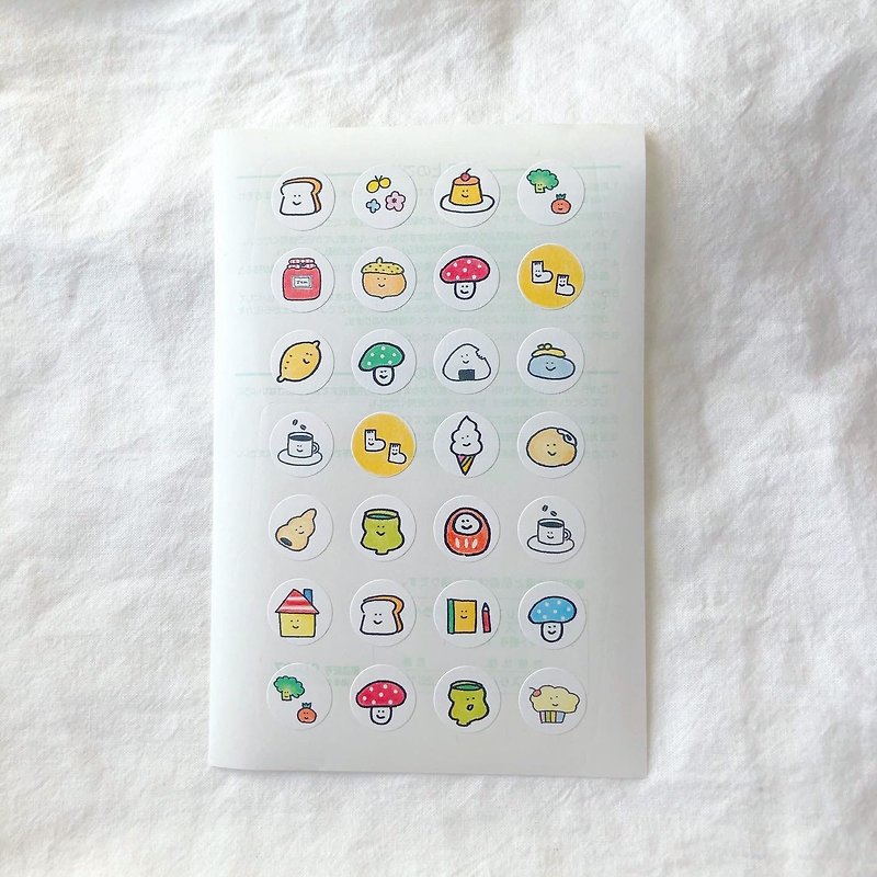 Round sticker (small) - Stickers - Paper White