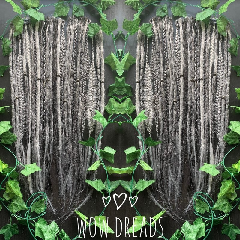 Set Scandinavian Brule Classik Skandi Dreads Ombre Synthetic - 髮夾/髮圈 - 其他人造纖維 透明