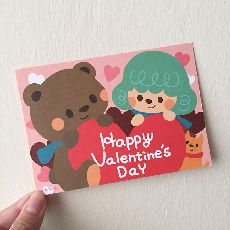 Valentine's Day limited postcard card (the last number) - Cards & Postcards - Paper Pink