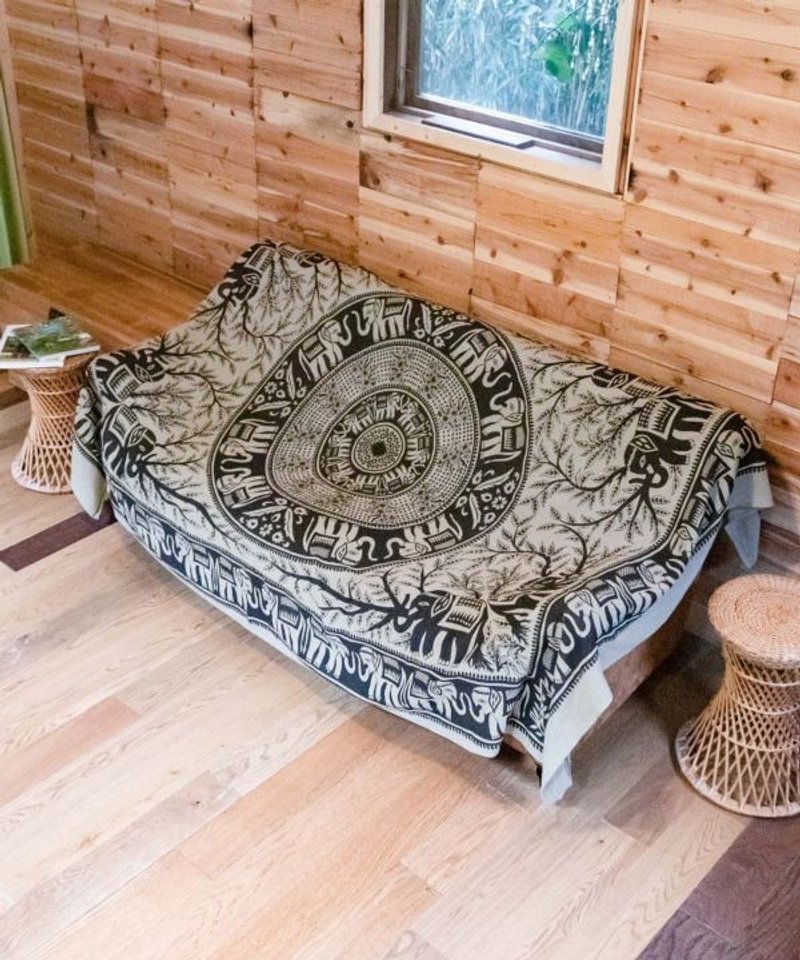 Jungle Mandala Bed Cover Multi Cloth - 棉被/毛毯 - 其他材質 