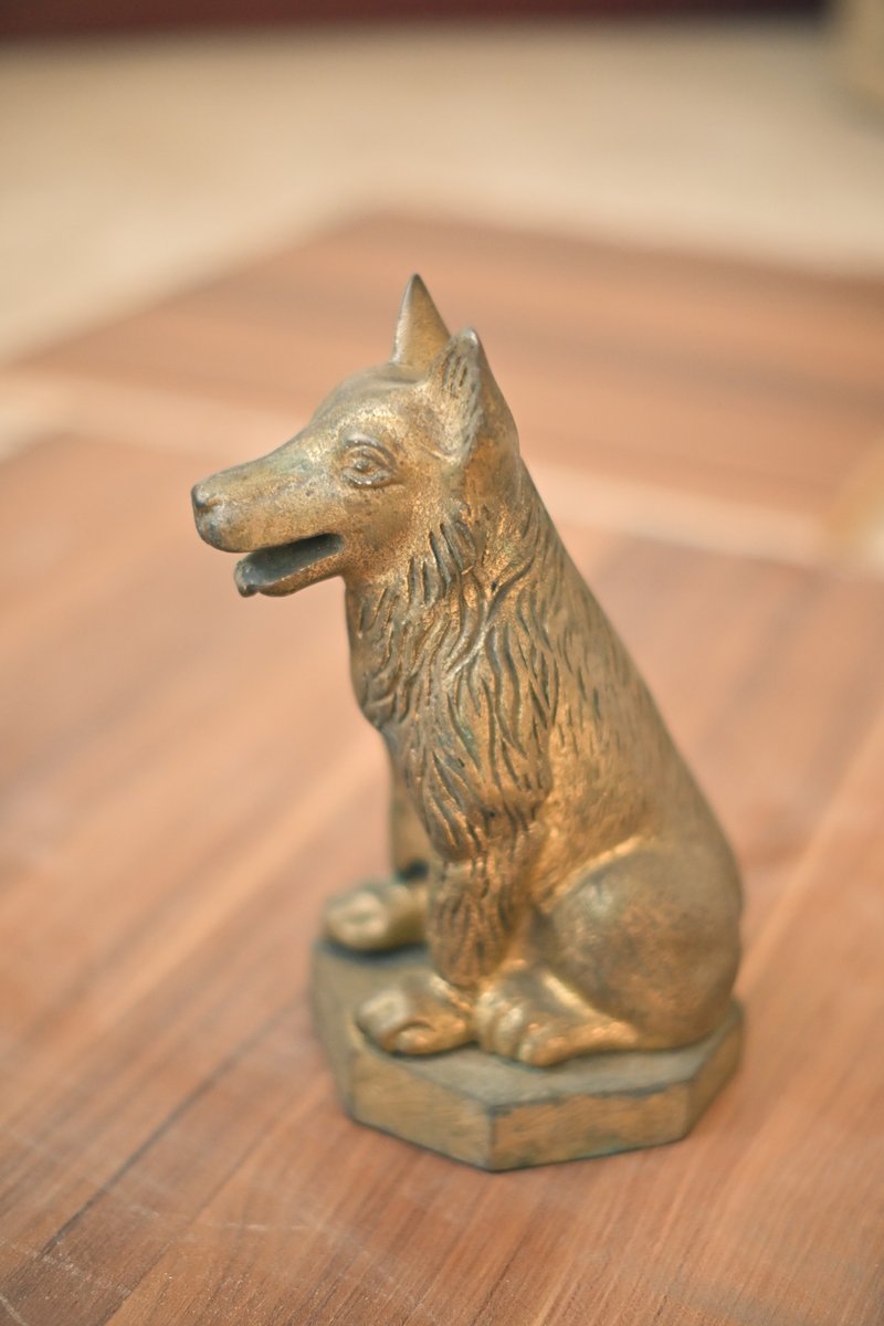 台灣早期銅忠犬 - 擺飾/家飾品 - 銅/黃銅 多色
