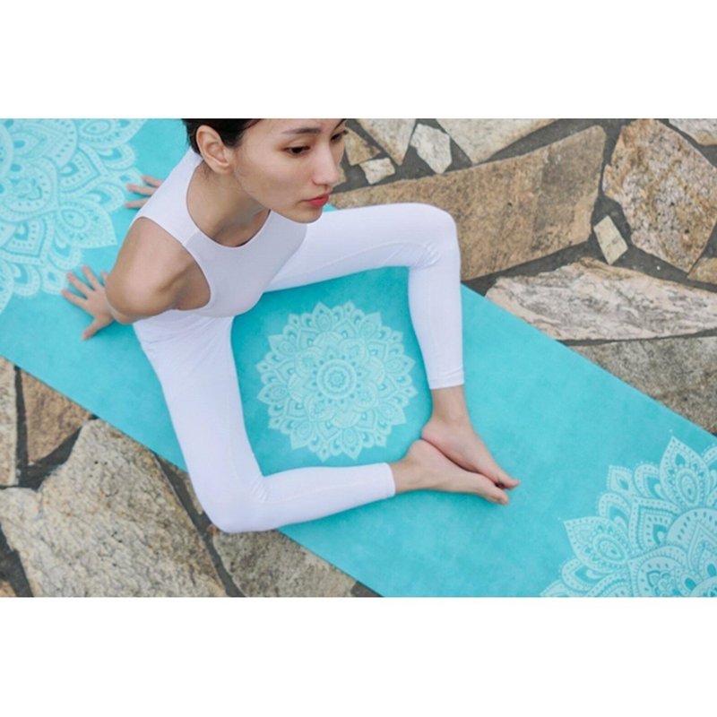 【Yoga Design Lab】Combo Mat 天然橡膠瑜珈墊3.5mm - Turquoise - 瑜珈墊 - 其他材質 藍色
