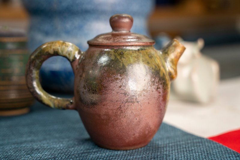 黃春貴 - 入炭柴燒茶壺 - 茶壺/茶杯/茶具 - 陶 灰色