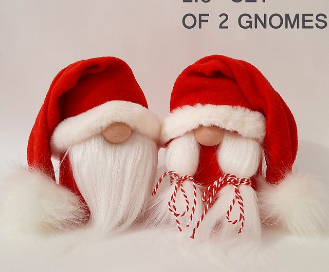 Christmas Gnomes - Handmade Gnome Christmas Decorations, 12 Inch Swedish  Plush - Shop GnomesByEkaterina Stuffed Dolls & Figurines - Pinkoi