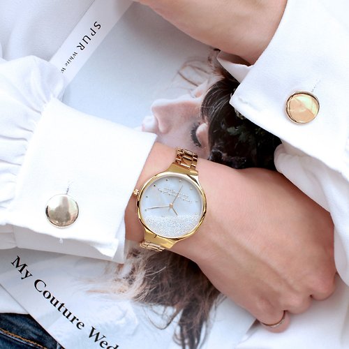 MEDOTA Luxury MEDOTA Ladies系列流沙雙層殼不鏽鋼錶帶女錶 / MI-9502