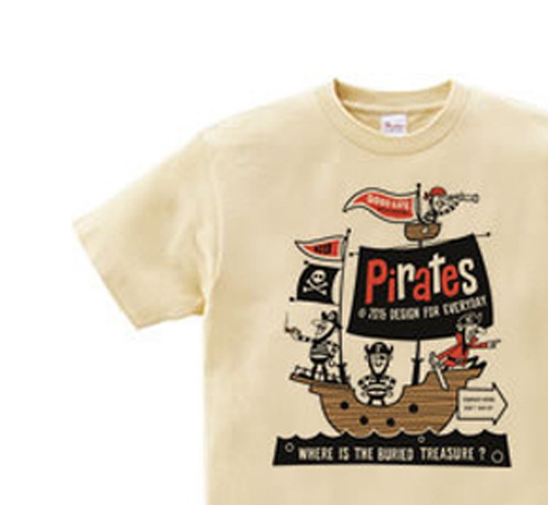 Pirate Ship WM-WL•S-XL T-shirt [Made to Order] - Unisex Hoodies & T-Shirts - Cotton & Hemp Khaki