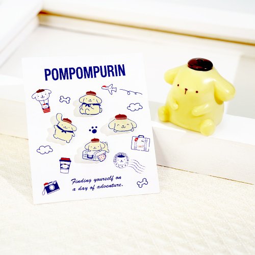 STORY故事銀飾 PomPomPurin系列-造型耳環組-布丁狗旅行趣款