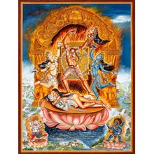 チベット仏教の金剛手菩薩のタンカアート - ショップ Boudha Stupa