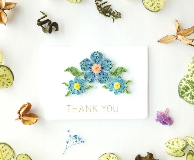 手作りの装飾カード-ありがとうカード - ショップ colorful-life