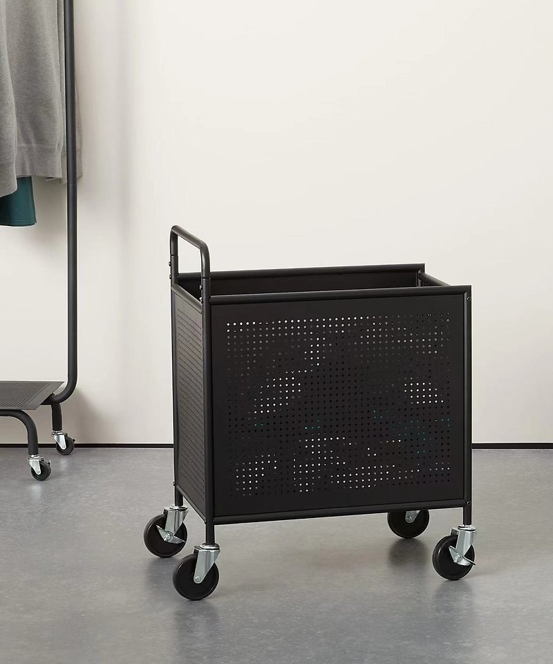 Storage Basket / Laundry Basket Trolley - Storage - Other Metals Black