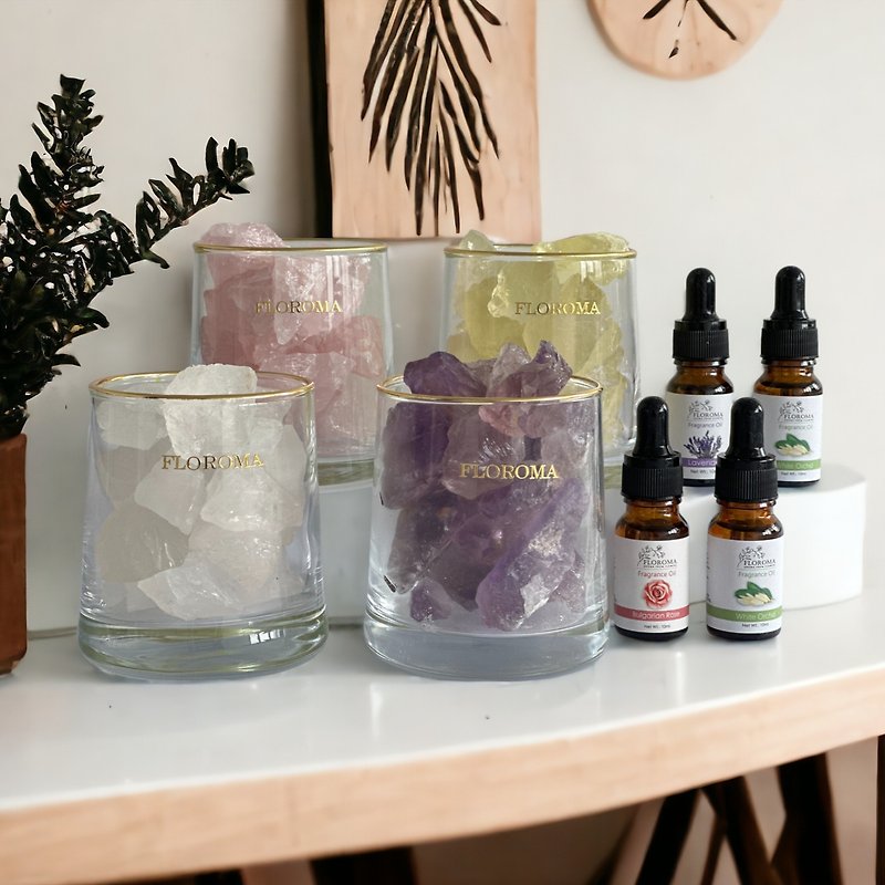 [Luxury Lucky Bag] Choose 4 types of diffused natural crystals [Free 4 aromatherapy essential oils] - Fragrances - Other Materials 