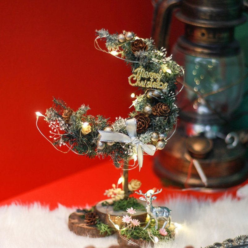 Christmas limited course Christmas moon table decoration - Plants & Floral Arrangement - Plants & Flowers 