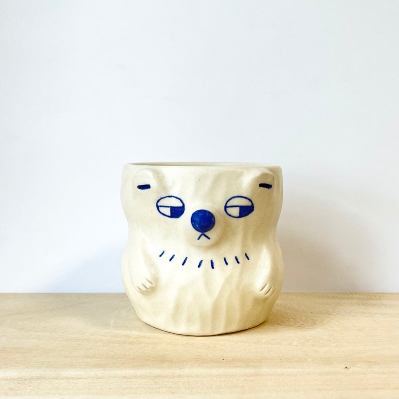 Polar bear cup 2 - Cups - Pottery White