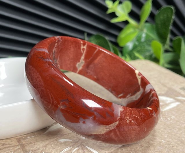 Red Porcelain Jasper Bangle popular Bracelette