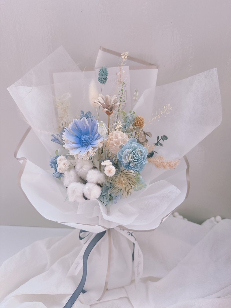 畢業花束、永生花花束、不凋花花束、乾燥花束、香氛花束、花束 - 乾燥花/永生花 - 植物．花 透明