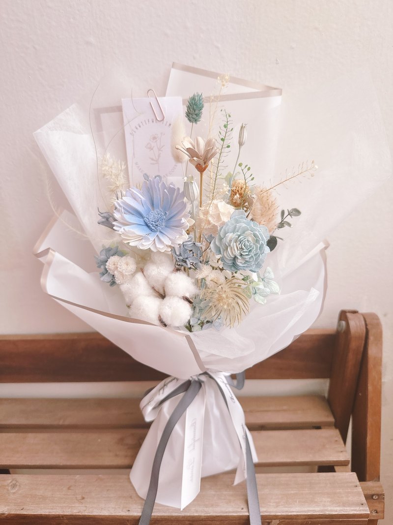 畢業花束、永生花花束、不凋花花束、乾燥花束、香氛花束、花束 - 乾燥花/永生花 - 植物．花 透明