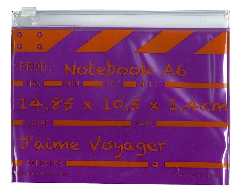 Director Clap journal jotter A6 - Purple - สมุดบันทึก/สมุดปฏิทิน - วัสดุอื่นๆ สีม่วง