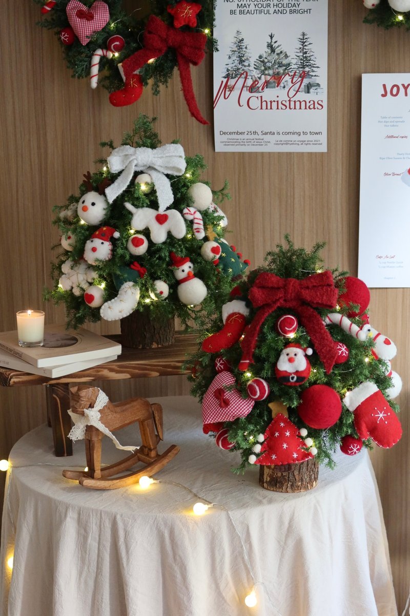 花蔓工作室 Cozy聖誕樹 鮮切雪送/永生雪松 三款色系 - 乾燥花/永生花 - 植物．花 綠色