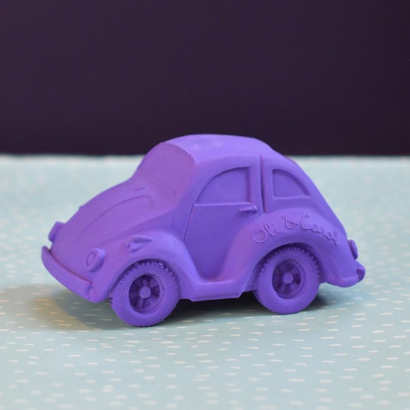 Spain Oli & Carol Modern Small Tortoise Car-Purple Fixer/Bath Toy - Kids' Toys - Rubber Purple