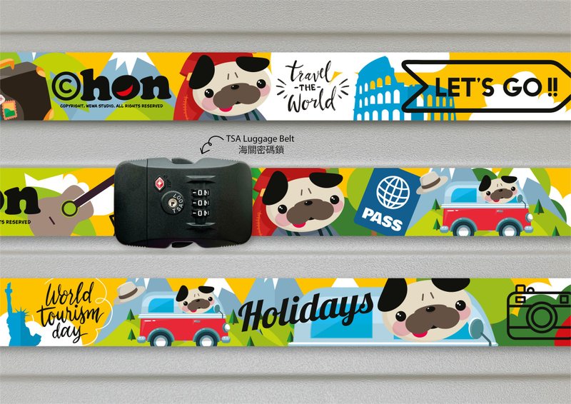 TSA Luggage Belt / Pug - Luggage Tags - Other Materials 