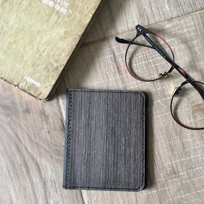 Full wood leather wallet - กระเป๋าสตางค์ - วัสดุอื่นๆ 