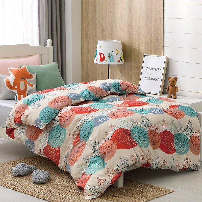 Single/Dongyue duvet/good storage, machine washable, no quilt cover, super warm-Colorful Orange - Blankets & Throws - Down 