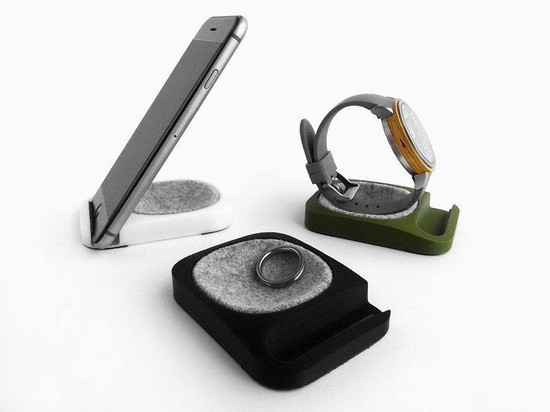 Caddy & Clocks stand & smartphone stand smart-stand-COBURI [black] - Other - Wool Black