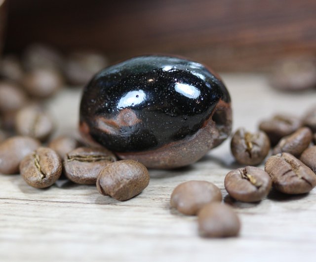 ギフトに最適】2.9cm コーヒー豆の廃材 手作り スローファイア