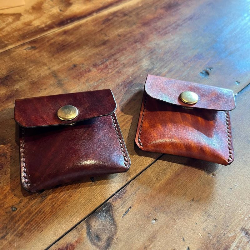 Hand dyed coin purse - Coin Purses - Genuine Leather 