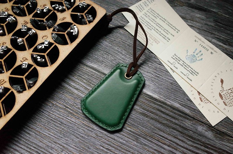 Taiwan EASYCARD Keyring B-Type- Green - ID & Badge Holders - Genuine Leather Green