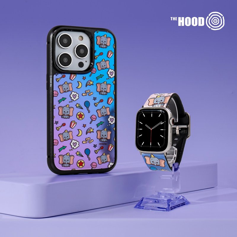 迪士尼小飛象十字壓紋牛皮Apple Watch真皮皮革錶帶 5438 - 錶帶 - 真皮 