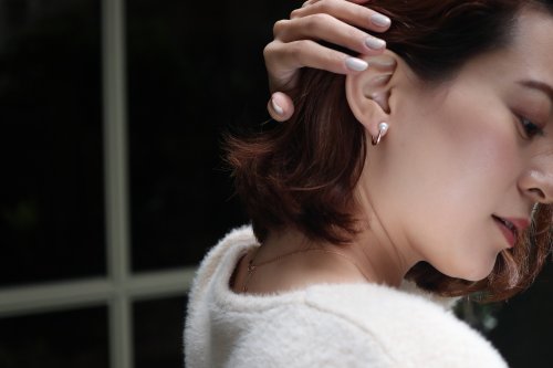CHARIS GRACE 純14K Oval Pearl Earring 珍珠橢圓耳扣耳環