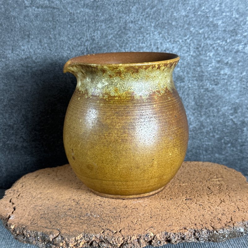 台灣良時美器【Handmade Cup】手拉坏釉變茶海 - 茶壺/茶杯/茶具 - 陶 咖啡色